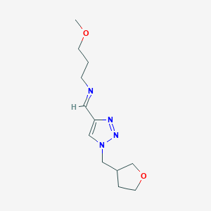 (Z)-(3-Methoxypropyl)({1-[(oxolan-3-yl)methyl]-1H-1,2,3-triazol-4-yl}methylidene)amine