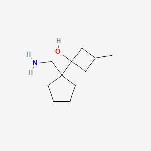 1-[1-(Aminomethyl)cyclopentyl]-3-methylcyclobutan-1-ol