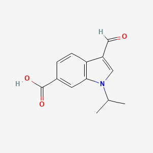 3-Formyl-1-(propan-2-yl)-1H-indole-6-carboxylic acid