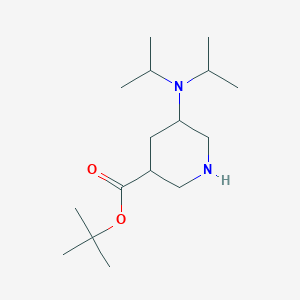 tert-Butyl 5-[bis(propan-2-yl)amino]piperidine-3-carboxylate