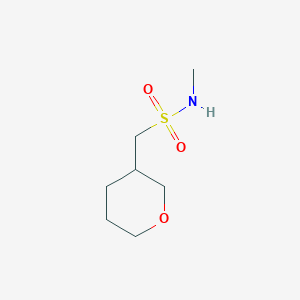 molecular formula C7H15NO3S B13183411 N-Methyl-1-(oxan-3-yl)methanesulfonamide 