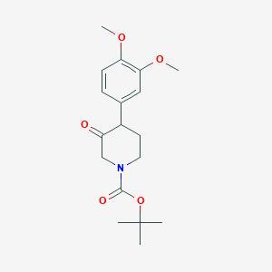 Tert-butyl 4-(3,4-dimethoxyphenyl)-3-oxopiperidine-1-carboxylate