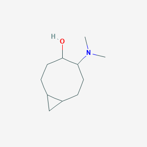 molecular formula C11H21NO B13183442 5-(Dimethylamino)bicyclo[6.1.0]nonan-4-ol 