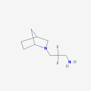 3-{2-Azabicyclo[2.2.1]heptan-2-yl}-2,2-difluoropropan-1-amine