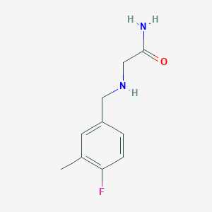 2-{[(4-Fluoro-3-methylphenyl)methyl]amino}acetamide