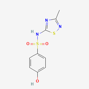 4-Hydroxy-N-(3-methyl-1,2,4-thiadiazol-5-yl)benzene-1-sulfonamide