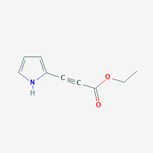 molecular formula C9H9NO2 B13183464 Ethyl 3-(1H-pyrrol-2-yl)prop-2-ynoate 