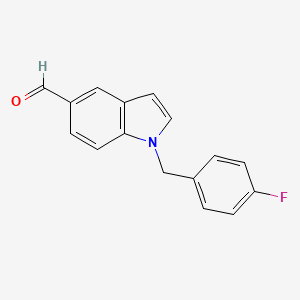 1-(4-fluorobenzyl)-1H-indole-5-carbaldehyde