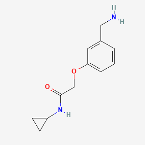 2-[3-(aminomethyl)phenoxy]-N-cyclopropylacetamide