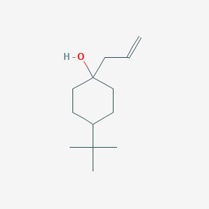 molecular formula C13H24O B13183510 Cyclohexanol, 4-(1,1-dimethylethyl)-1-(2-propenyl)- CAS No. 25201-49-4