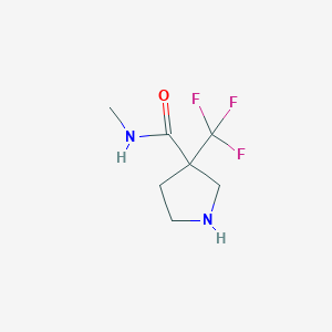 N-methyl-3-(trifluoromethyl)pyrrolidine-3-carboxamide