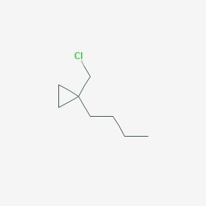 molecular formula C8H15Cl B13183538 1-Butyl-1-(chloromethyl)cyclopropane 