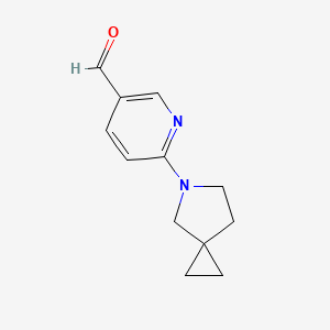 6-{5-Azaspiro[2.4]heptan-5-yl}pyridine-3-carbaldehyde