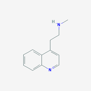 molecular formula C12H14N2 B13183589 Methyl[2-(quinolin-4-yl)ethyl]amine 