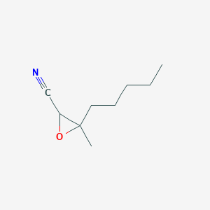 molecular formula C9H15NO B13183620 3-Methyl-3-pentyloxirane-2-carbonitrile 