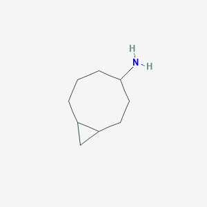 molecular formula C9H17N B13183634 Bicyclo[6.1.0]nonan-4-amine 