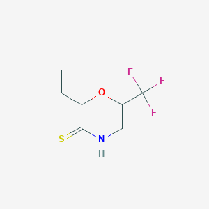 2-Ethyl-6-(trifluoromethyl)morpholine-3-thione