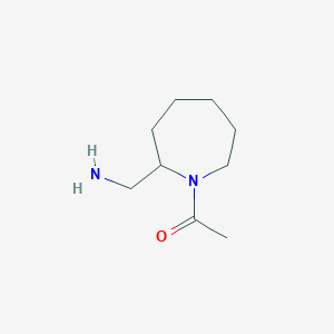 1-[2-(Aminomethyl)azepan-1-yl]ethan-1-one