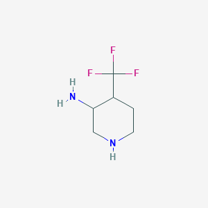 molecular formula C6H11F3N2 B13183714 4-(Trifluoromethyl)piperidin-3-amine 