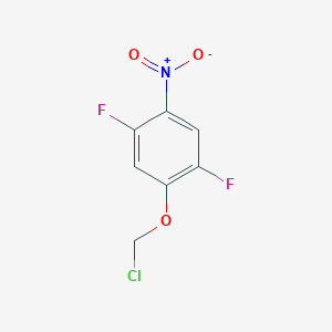 1-(Chloromethoxy)-2,5-difluoro-4-nitrobenzene