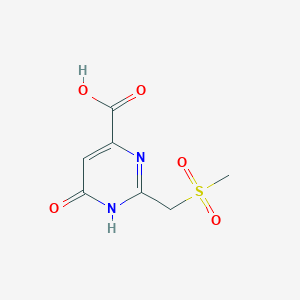 2-(Methanesulfonylmethyl)-6-oxo-1,6-dihydropyrimidine-4-carboxylic acid