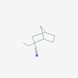 molecular formula C10H15N B13183806 2-Ethylbicyclo[2.2.1]heptane-2-carbonitrile 