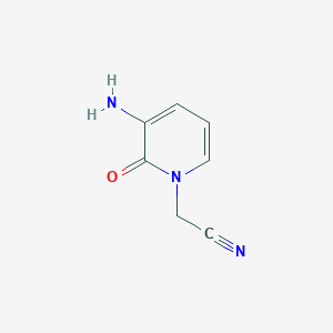 2-(3-Amino-2-oxo-1,2-dihydropyridin-1-YL)acetonitrile