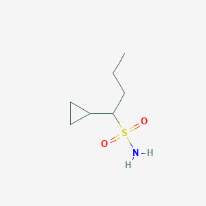 molecular formula C7H15NO2S B13183887 1-Cyclopropylbutane-1-sulfonamide 