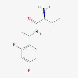 (2S)-2-Amino-N-[1-(2,4-difluorophenyl)ethyl]-3-methylbutanamide