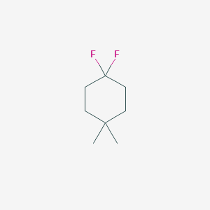 molecular formula C8H14F2 B13183910 1,1-Difluoro-4,4-dimethylcyclohexane 