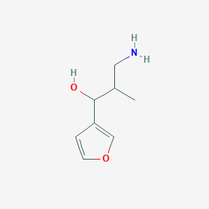 3-Amino-1-(furan-3-yl)-2-methylpropan-1-ol