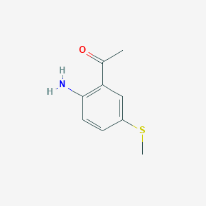 1-[2-Amino-5-(methylsulfanyl)phenyl]ethan-1-one