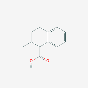 molecular formula C12H14O2 B13183981 2-Methyl-1,2,3,4-tetrahydronaphthalene-1-carboxylic acid 