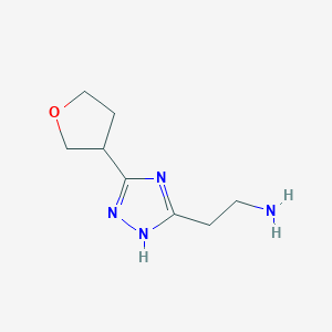 2-[5-(oxolan-3-yl)-4H-1,2,4-triazol-3-yl]ethan-1-amine