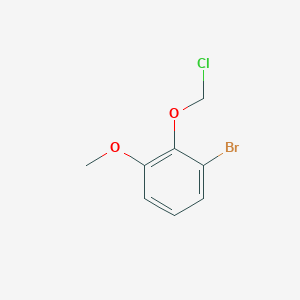 molecular formula C8H8BrClO2 B13184003 1-Bromo-2-(chloromethoxy)-3-methoxybenzene 