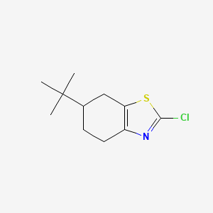 molecular formula C11H16ClNS B13184015 6-Tert-butyl-2-chloro-4,5,6,7-tetrahydro-1,3-benzothiazole CAS No. 1235441-23-2