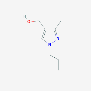 molecular formula C8H14N2O B13184033 (3-Methyl-1-propyl-1H-pyrazol-4-YL)methanol 