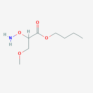 molecular formula C8H17NO4 B13184045 Butyl 2-(aminooxy)-3-methoxypropanoate 