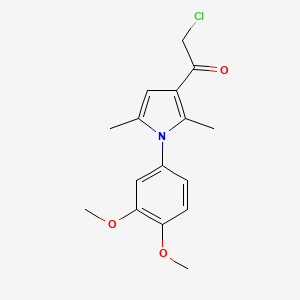 2-chloro-1-[1-(3,4-dimethoxyphenyl)-2,5-dimethyl-1H-pyrrol-3-yl]ethanone