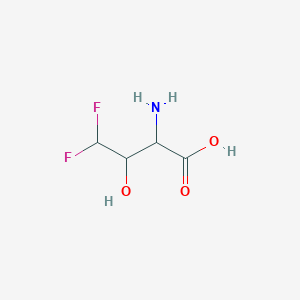 molecular formula C4H7F2NO3 B13184083 2-Amino-4,4-difluoro-3-hydroxybutanoic acid CAS No. 1251923-86-0