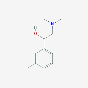 molecular formula C11H17NO B13184097 2-(Dimethylamino)-1-(3-methylphenyl)ethan-1-ol 