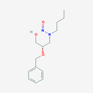 molecular formula C14H22N2O3 B131841 (S)-N-Nitroso-N-(2-benzyloxy-3-hydroxypropyl)butylamine CAS No. 153117-10-3