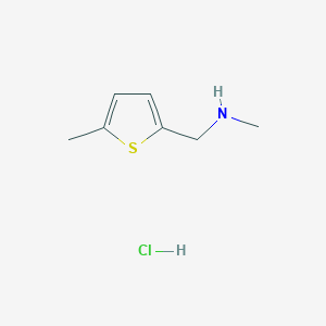 molecular formula C7H12ClNS B1318413 N-甲基-1-(5-甲基噻吩-2-基)甲胺盐酸盐 CAS No. 912569-78-9