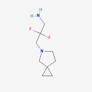 3-{5-Azaspiro[2.4]heptan-5-yl}-2,2-difluoropropan-1-amine