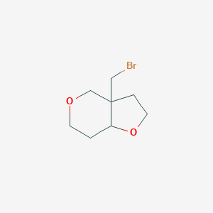 molecular formula C8H13BrO2 B13184144 3A-(bromomethyl)-hexahydro-2H-furo[3,2-c]pyran 