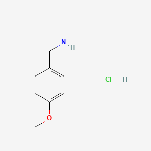 molecular formula C9H14ClNO B1318416 4-Methoxy-N-methylbenzylamine hydrochloride CAS No. 876-32-4