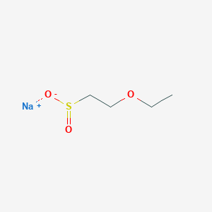 molecular formula C4H9NaO3S B13184169 Sodium 2-ethoxyethane-1-sulfinate 