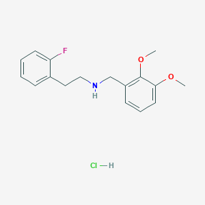 molecular formula C17H21ClFNO2 B1318417 (2,3-Dimethoxy-benzyl)-[2-(2-fluoro-phenyl)-ethyl]-amine hydrochloride CAS No. 1158288-45-9