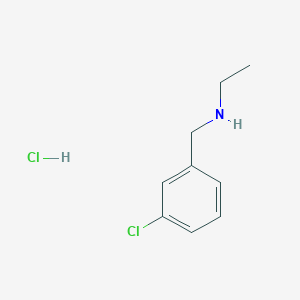 molecular formula C9H13Cl2N B1318419 N-(3-Chlorobenzyl)ethanamine hydrochloride CAS No. 90389-47-2