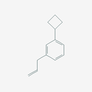 molecular formula C13H16 B13184212 1-Cyclobutyl-3-(prop-2-en-1-yl)benzene 